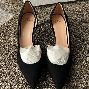 Suede j crew kitten heels NIB